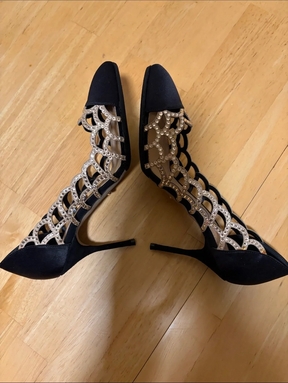 NWOT Sergio Rossi Mermaid Evening Shoes 36 1/2/6 1/2 - Picture 5 of 6